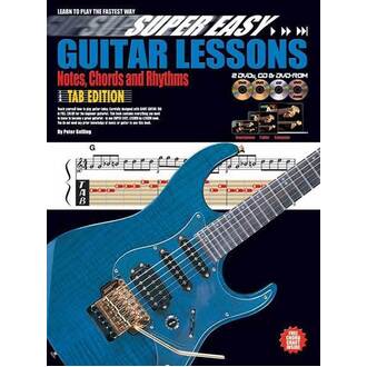 Super Easy Guitar Lessons - Notes, Chords & Rhythms With Tab