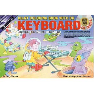 Progressive Keyboard Bk 1 For Young Beginners Giant Colouring Book