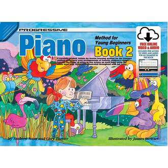 Progressive Piano Book 2 For Young Beginners Book/Online Video & Audio