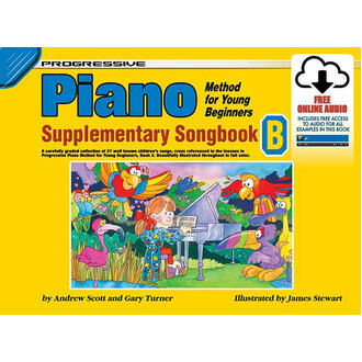 Progressive Piano Method Young Beginners Supplementary Songbook B Bk/Online Audio