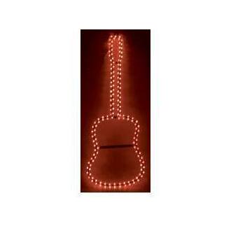 MBT Guitar Shaped Rope Lighting In Red