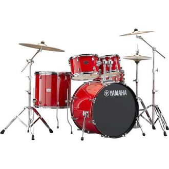 Yamaha Rydeen Euro 22" Complete Drum Kit - Hot Red - RYD22RD