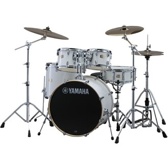 Yamaha Stage Custom Birch 5-Piece Euro Drum Kit Pure White w/700 Series Hardware