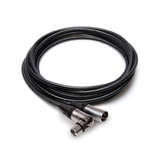 Hosa MXX025RS Camcorder Microphone Cable, Neutrik Rightangle XLR3F to XLR3M, 25 ft