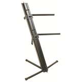 On Stage Osks9102 Quantum Core Column Dual Keyboard Stand Black Finish