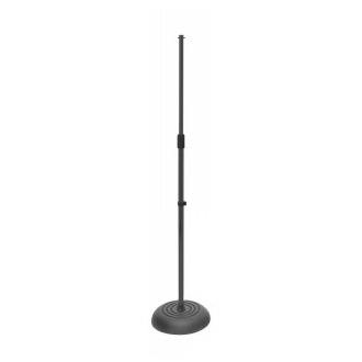 On Stage Osms7201B Round Base Microphone Stand Black Steel Finish