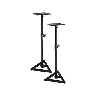 On Stage Sms6000P Studio Monitor Stands (Pair) Black Steel Finish