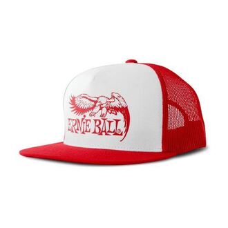 Ernie Ball 4160 Red with White Front and Red Ernie Ball Eagle Logo Hat