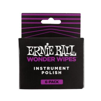 Ernie Ball 4278 Wonder Wipes Instrument Polish 6 Pack
