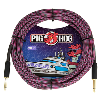 Pig Hog "Riviera Purple" Instrument Cable 20ft