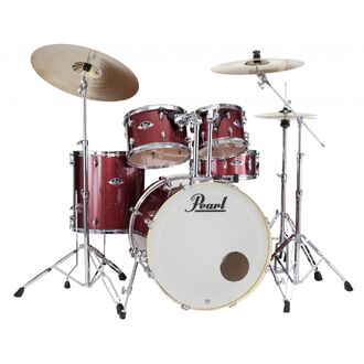 Pearl Export Drum kit  5-pc. 22" Fusion Plus w/hardware  - Black Cherry Glitter