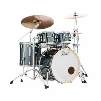 Pearl Studio Select 20" Fusion 4pc Shell Pack in Black Mirror Chrome