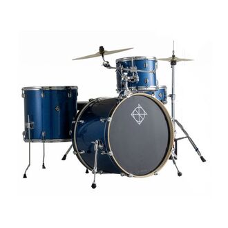 Dixon Spark Series 4-Pce Drum Kit Ocean Blue Sparkle w/Hardware & Cymbals
