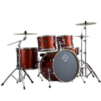 Dixon Spark Series 5-Pce Drum Kit Champagne Sparkle w/Hardware & Cymbals
