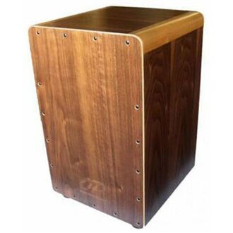 Opus Percussion Wooden Cajon Walnut w/Deluxe Carry Bag