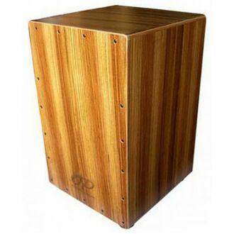 Opus Percussion Wooden Cajon Zebrawood w/Deluxe Carry Bag