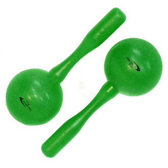 Percussion Plus Plastic Round Head Maracas Green