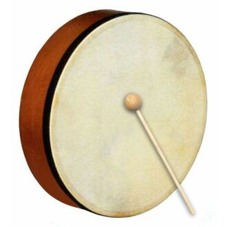 Percussion Plus 10" Handheld Frame Drum w/Wooden Beater
