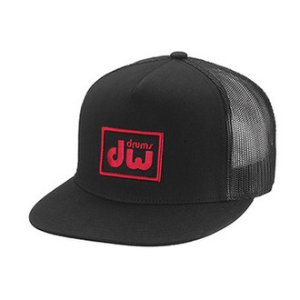DW Logo Trucker Hat (Black with Red logo)