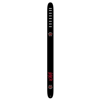 Perris PS1374 Slayer 2.5" Leather Guitar Strap Logo Black/Red