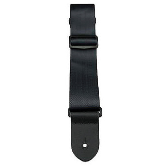 Perris PS1694 2" Black Seatbelt Style Guitar Strap with Leather Ends