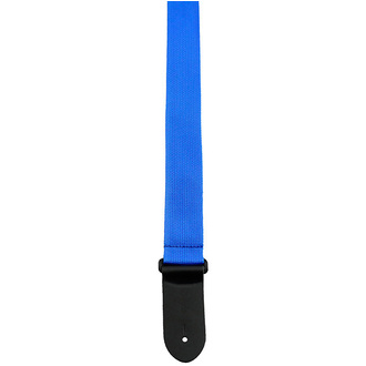 Perris PS6754 2" Poly Pro Guitar Strap Blue with Black Leather Ends