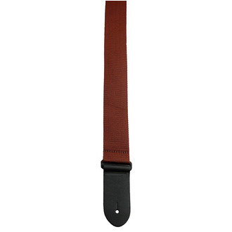 Perris PS6756 2" Poly Pro Guitar Strap Brown with Black Leather Ends