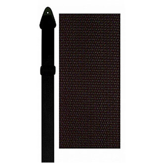 Perris PS98 2" Poly Pro Black Guitar Strap with Leather Ends