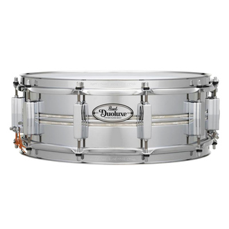 Pearl Duoluxe Snare- 14" X 5" - Dual Beaded Chrome Brass W/Inlay Dux1450Br
