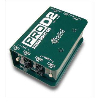 Radial ProD2 Passive Stereo Direct Or DI Box With Eclipse ET-DB2 Transformers