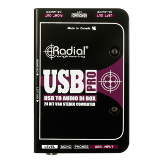 Radial USB Pro Stereo DI Box