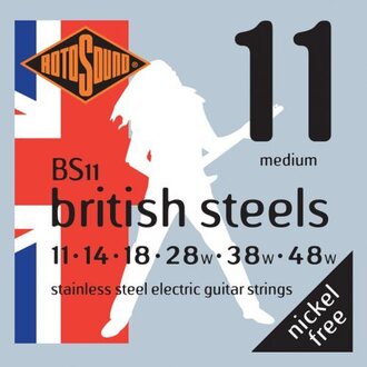 Rotosound BS11 British Steel Electric Guitar String Set 11-48
