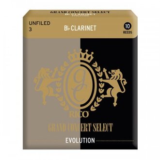 Rico Grand Concert Select Evolution Bb Clarinet Reeds, Strength 3.0, 10-pack