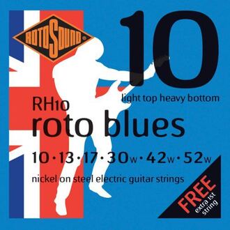 Rotosound RH10 Roto Blues Electric Guitar String Set 10- 52