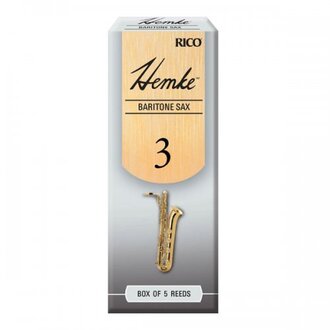 Hemke Baritone Sax Reeds, Strength 3.0, 5-pack