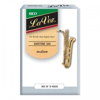 La Voz Baritone Sax Reeds, Strength Medium, 10-pack