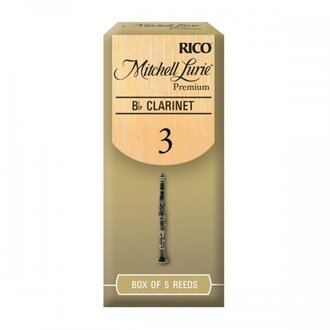 Mitchell Lurie Premium Bb Clarinet Reeds, Strength 3.0, 5-pack