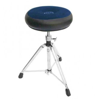 Roc-N-Soc Manual Spindle Drum Throne - Round Blue Seat