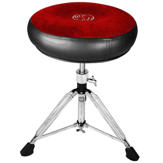 Roc-N-Soc Manual Spindle Drum Throne - Round Red Seat