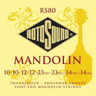 Rotosound RS80 Mandolin Troubadour Phosphor Bronze Strings Set
