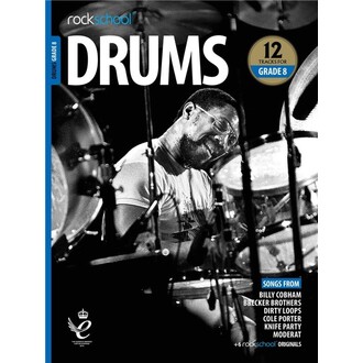 Rockschool Drums Grade 8 2018-2024 Bk/ola