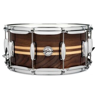 Gretsch 6.5x14 Walnut With Dual Maple Inlay Snare Drum S1-6514W-MI