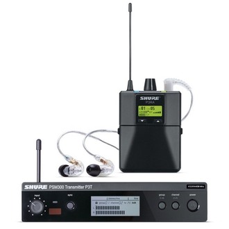 Shure P3TRA215 (L19) PSM300 IEM Wireless System w/SE215 Earphones