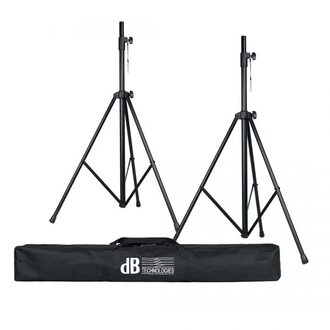 dB Technologies SK-25TT ES Stand kit includes 2 x tripod speaker stands (D25mm) and carry bag
