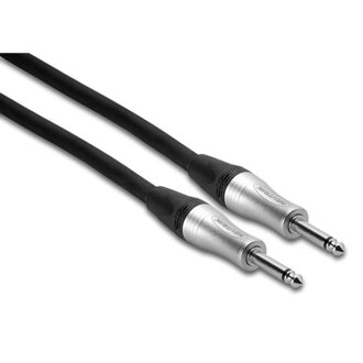 Hosa SKJ205 Edge Speaker Cable, Neutrik 1/4 in TS to Same, 5 ft
