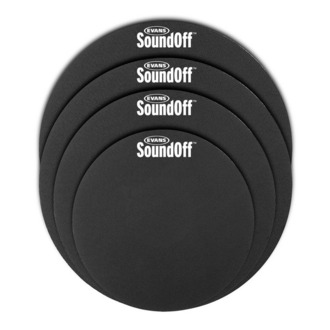Evans SO-2346 SoundOff Drum Mute Pack, for standard-sized kits: 12", 13", 14" (snare), 16"