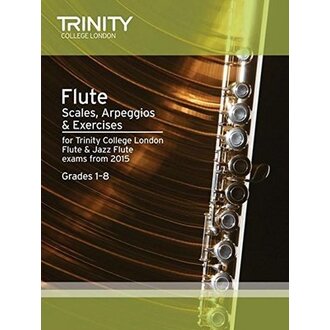 Flute Scales, Arpeggios & Exercises Grade 1-8 from 2015