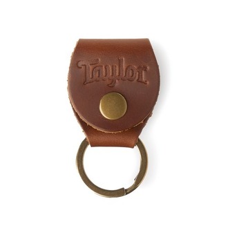 Taylor Key Ring with Pick Holder Brown Nubuck