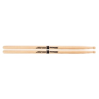 ProMark TXPR5BW Hickory 5B Pro-Round Wood Tip drumsticks