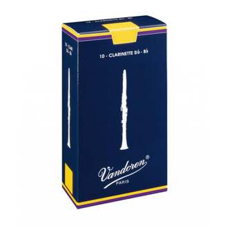 Vandoren B Flat Clarinet Reed 1.0 Traditional (10 pack)